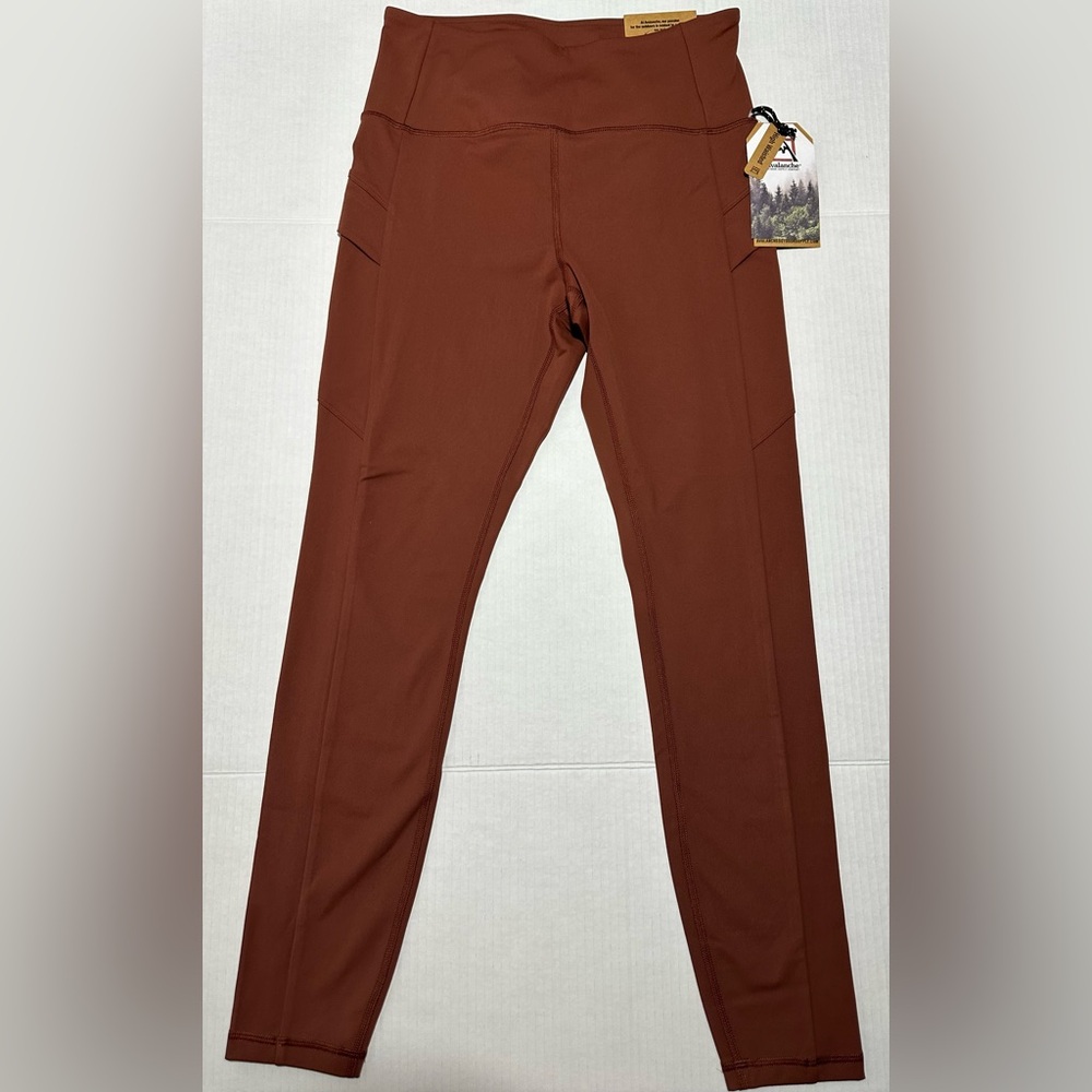 Avalanche Women’s High Waisted Terracotta Cargo Leggings NWT